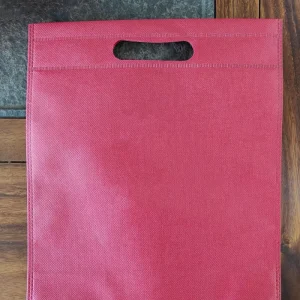 Eco Friendly Promotional Die Cut Nonwoven Shopping Bag Non Woven D Cut Bag for Supermarket Use