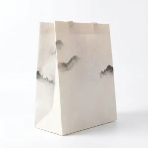 Eco-Friendly Recyclable Nonwoven Grocery Shopping Gift Bags with Custom Logo Color Gravure Printing Durable Hand Length Handles