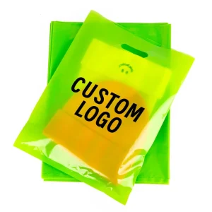 Eco Friendly Recyclable Shopping Bags with PE Material Hand Length Handle Custom Logo Options