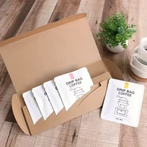 Eco Friendly Recyclable Tea Pouches Sachet Custom Zipper Top Embossed Biodegradable Kraft Paper Three Side Seal Sugar Pet Food