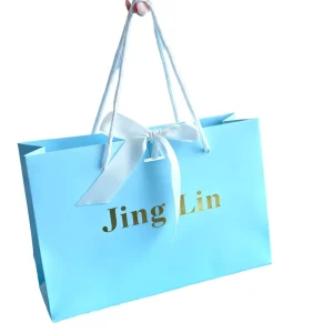 Eco Friendly Recycled Paper Gift Bags Suitable for Retail Boutiques and Brand logo Promotions Custom Paper Gift Bags