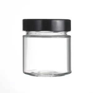 Eco Friendly Round Glass Food Storage Jar 50ml 100ml 150ml 250ml 300ml 500ml Glass Kitchen Canisters with Screw Lid