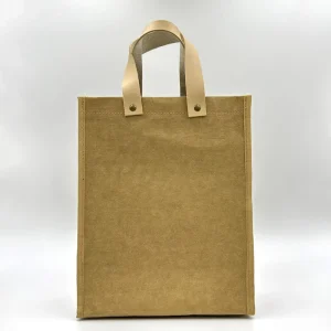 Eco-Friendly Washable Kraft Paper Bag with Reusable Design Multipurpose Use 34x28x10cm Size Customizable Colors
