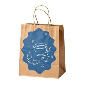 Eco Friendly Waterproof Recyclable Biodegradable Luxury Kraft Paper Bags with Hand Length Handle Accepts Custom Orders