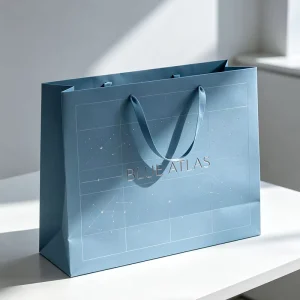 Eco Recyclable Paper Shopping Bags for Sportswear Activewear Accessories Retail Tote Paper Bags