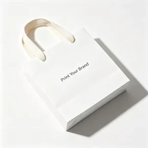 Eco friendly Custom Classic Brown Kraft Paper Bag UV Digital Printing Durable Square Bottom for Business Exhibition Gift