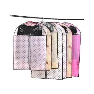 Eco friendly Dustproof Cloth Dust Bags Foldable Custom Logo Non Woven Garment Suit Cover Bag for Lady Fashion Dress