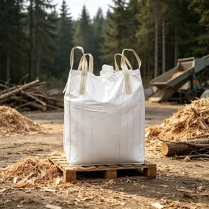 Eco friendly Material Top Spout 1 Ton 2000kg FIBC Flat Bottom Jumbo Bag 1.5 Ton Jumbo Bulk Big Bag for Cement