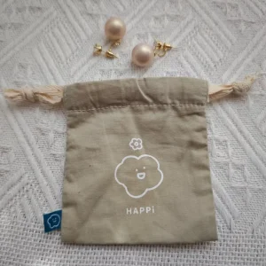 Eco-friendly Mini Cotton Jewelry Dust Bag Soft Drawstring Pouch for Travel Carry Earring Ring Necklace Anti-scratch Storage