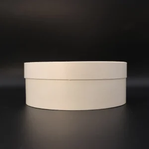 Eco friendly Wood Gift Box 6.7 Inch Wooden Round Box Food Grade Tableware Packaging with Customized Logo