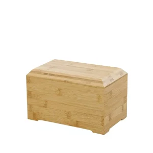 Elegant Natural Bamb Wooden Rectangle Flexible Classic High Quality Ash Storage Box Smooth Finish Large Capacity for Long Term