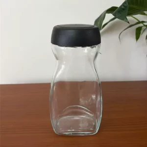 Empty 200ml 400ml Kitchen Spice Jar Tea Coffee Sugar Food Storage Glass Jar with Lid