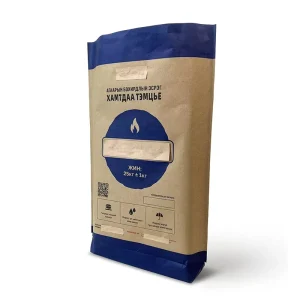 Empty 25kg Kraft Paper Bag with PP Woven Laminated