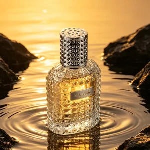 Empty 30ml 50ml 100ml Pineapple Shape Embossed Design Glass Perfume Bottles Threaded with Plastic Cap