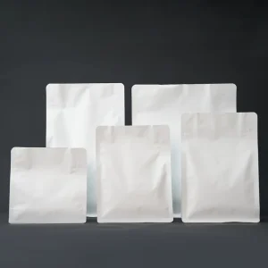 Empty Flat Bottom Pouch Recyclable Plastic Food Packaging Bag Custom Size for Organic Food