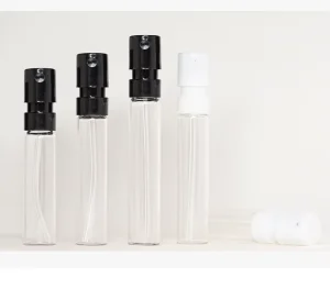 Empty Mini 1ml 1.5ml 2ml 2.5ml in Stock Refillable Perfume Samples Mini Glass Spray Bottles