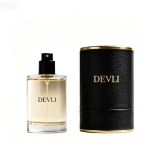 Empty Perfume Bottle Crimp Neck Plastic Caps Thickened Bottom Pump Sprayer 30ml Luxury Glass Customized Logo 100pcs