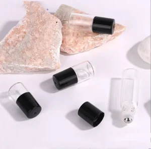 Empty Portable 1ml 2ml 3ml 5ml Fragrance Essential Oil Sample Glass Roller Bottle Roll on Glass Vials