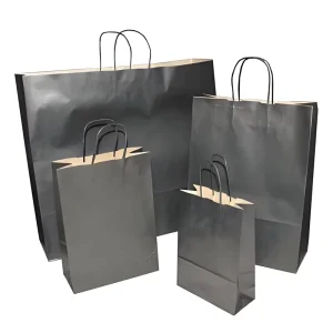 Environment Friendly Packaging Biodegradable Custom Printed Promotion Thank You Shopping Logo Classic Brown Kraft Paper Bag