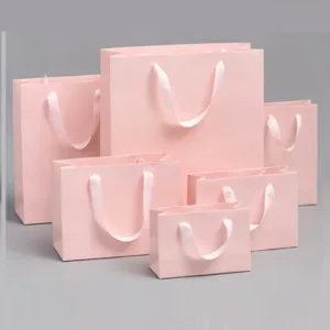 Environmentally Friendly Customized Paper Bags Recycled Kraft Paper Shopping Bags for Clothing Packaging
