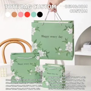 Extra Large Custom Logo Matte White Cardstock Heavy Load Paper Bag for Fashion Runway Clothing Display Shopping Packaging