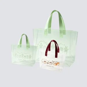 Extra Thick Plastic Tote Shopping Bag Waterproof Heavy Goods Plastic Carry Bag