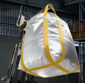 FIBC Bulk Bag Ton Bag 2650 Lbs Capacity 39x39x39 Polypropylene (PP) Open Top White Rectangular Reusable 1-Pack Conical