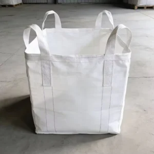 FIBC Jumbo Bag with Flat Bottom & Discharge Spout Ideal for Efficient Bulk Material Flow
