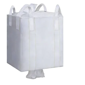 FIBC Jumbo Ton Bag Durable U Panel Woven Food Grade PP Bulk Container Flat Bottom