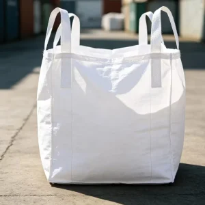 FIBC Ton Bag 1000kg Recycled PP Four Loops Double Stitched for Construction Sand Transit Reusable Abrasion Resistant Bulk Sack