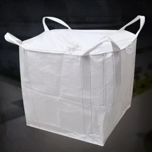 FIBC Ton Bag 500kg 2500kg PP Breathable 5 1 Safety Factor Flat Bottom Cross Corner Loop Top Full Open