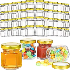 Factory 25Ml 50Ml 100Ml Packing Mini Glass Jars for Honey Jar with Dipper and Bee Glass Honey Jar