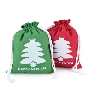 Factory Cartoon Pattern Cotton Shopping Dust Bag with Logo Printing Travel Portable Drawstring Reusable Storage Bags