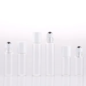 Factory Custom 2ML 3ML 5ML Perfume Oil Roll on Glass Bottle with Roller Ball Roll On Perfume Bottle