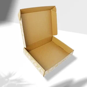 Factory Custom Kraft Paper Boxes Corrugated Tear Strip Shipping Carton Self Sealing Mailer Box Postal Cardboard Packaging Box