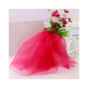 Factory Custom Touch Home Textile Translucent Organza Fabric