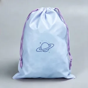 Factory Direct Cost Effective Non Woven Cartoon Foldable Drawstring Sack Simple Recyclable Clothing Shop Accessories Packing Bag
