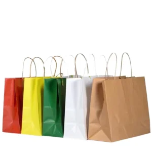 Factory Direct Custom Brown Kraft Paper Bag Premium Quality Gift Shopping Packaging with Logo Print