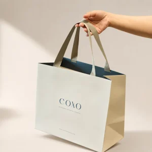 Factory Direct Custom High Quality White Card Paper Bags with Handles Moisture Resistant Eco Friendly Promotional Packaging Bags