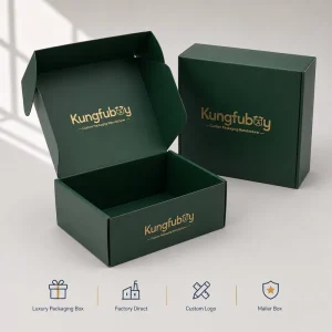 Factory Direct Custom Logo Collapsible Corrugated Mailer Box with Printing for Skincare Gift Set Packaging