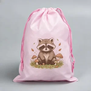 Factory Direct Non Woven Fabric Simple Cartoon Pattern Drawstring Closure Custom Logo Reusable Garment Dust Cover Bag