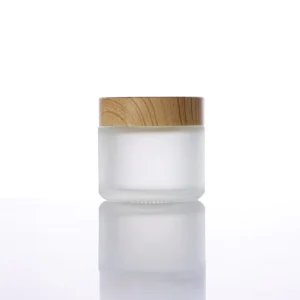 Factory Direct Sale Custom 5G 10G 30G 100G Face Cream Frosted Glass Jars With Lid