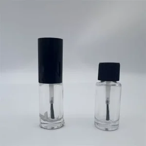 Factory Direct Sale Glossy Thick Wall Cylinder Design Nail Polish Bottle with Roll on Lid