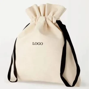 Factory Direct Sales Customized Reusable Fashion Eco Friendly Cotton Canvas Drawstring Bag Small Dust Bag Gift Packaging