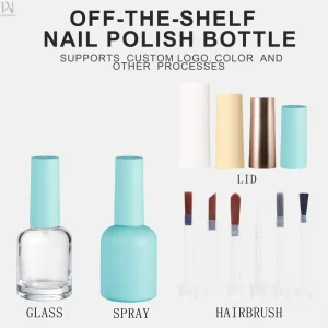 Factory Direct Sales of Cosmetic Packaging Materials Gel Nail Polish Bottles Cuticle Oil Empty Bottles with Brush