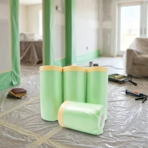 Factory Direct Supply Masking Film Roll Car Paint Plastic Masking Film Plastic Sheeting Roll