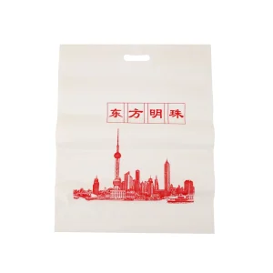 Factory Directly Supply PE Boutique Custom Retail Pink Plastic Shopping Bags with Die Cut Handle Reusable Carry Bag for Clothing Undergarments for Shipping