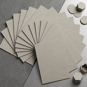 Factory Double Sided Coated Grey Chipboard 1mm 2mm 3mm High Density Rigid Board for Premium Hardcover Book Gift Box Wrapping