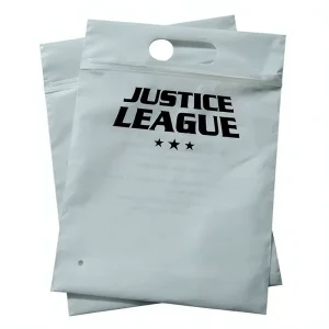 Factory Frosted Thick handled Portable Bag Plastic Clothing Strap Bag Self sealing Packaging Bag Storage Bag