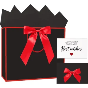 Factory Luxury Black Large Biodegradable Durable Recyclable Custom Size Personalized Logo Gift Bag
